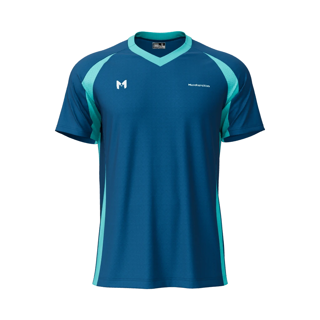 Men's Raglan Jersey Fully-Rib V-Neck