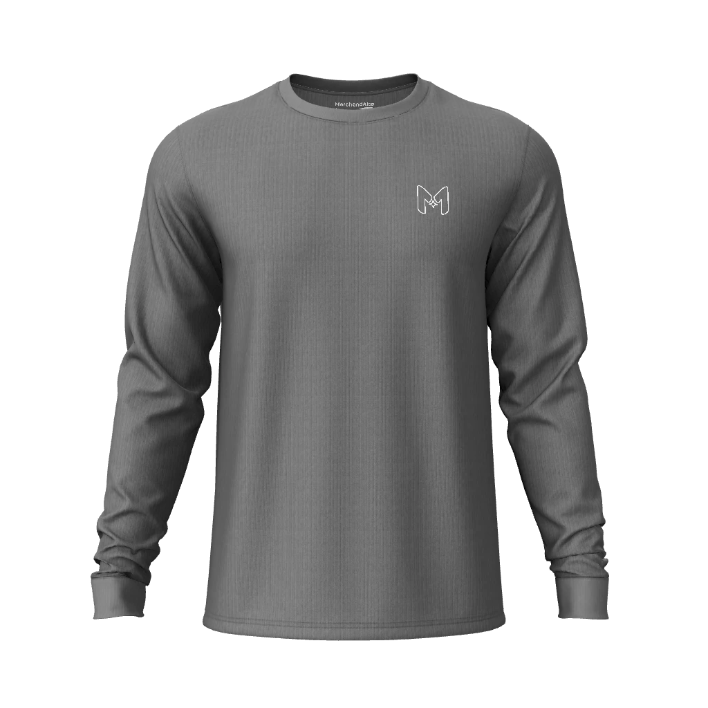 পুরুষদের নিয়মিত লংস্লিভ টি-শার্ট গোলাকার কলার