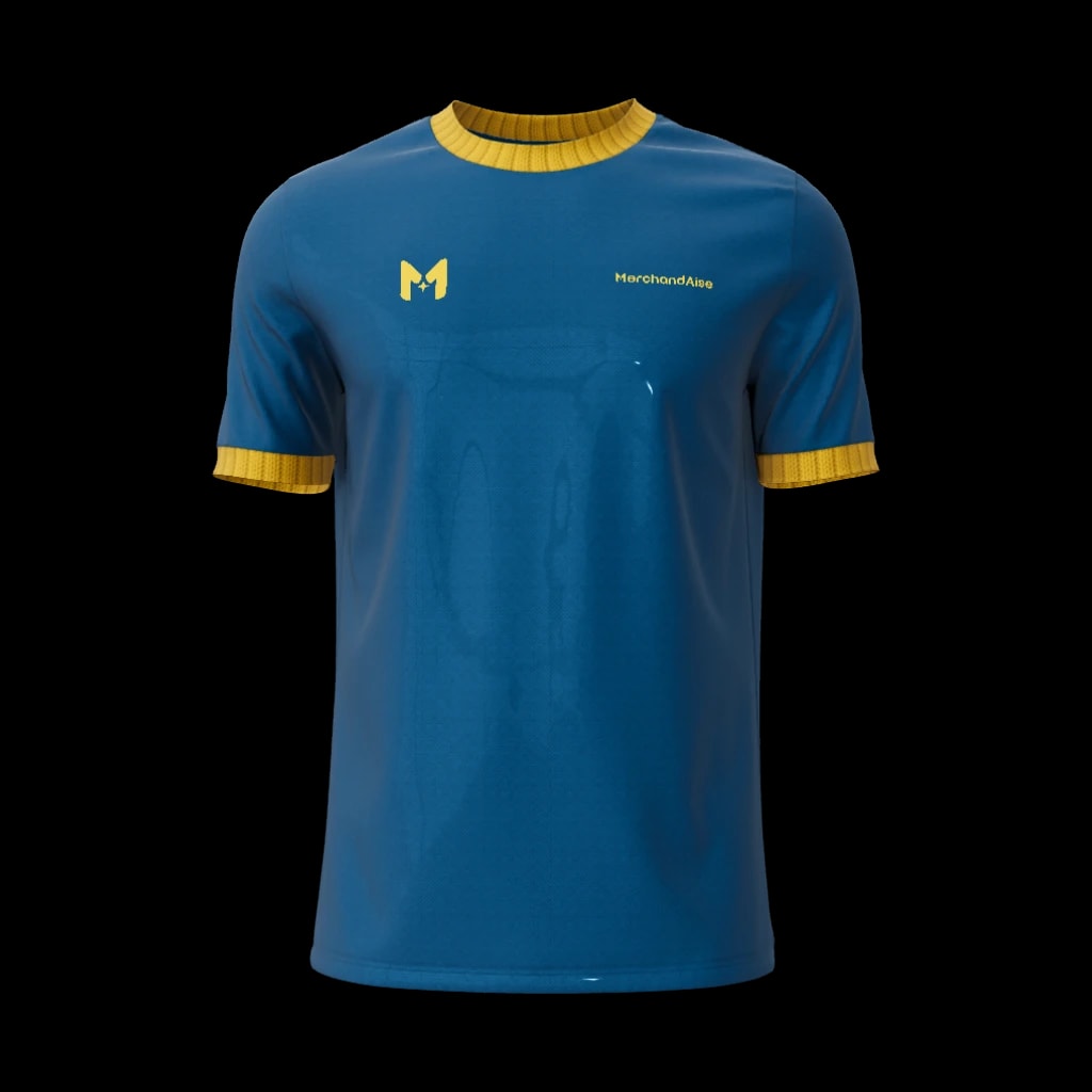 Custom Men's Jersey Crew-Neck with Cuffs — product image 1