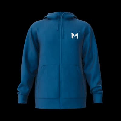 Custom Men's Full-Zip Fleece Hoodie